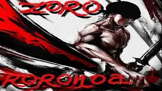 Zoro - One piece Photoshop digital drawing