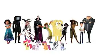 Different colors characters sing i'm blue part 19 (Halloween special)