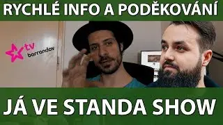PETR SMAZAL | VLOG | RYCHLÉ INFO| PODĚKOVÁNÍ | Standa Show!