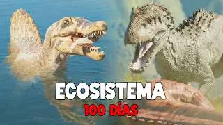 SIMULÉ 100 DÍAS un ECOSISTEMA SANTUARIO de DINOSAURIOS en Jurassic World Evolution 3