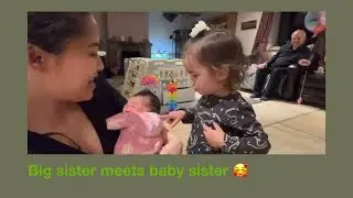 BABY SISTER MEETS BIG SISTER!