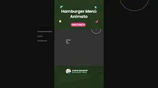 Hamburger menu modern animation 👨🏻‍💻🎨👌 link in bio