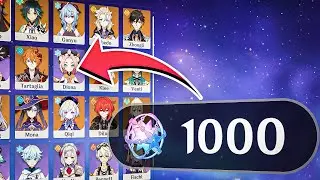 17 5* STARS IN 1000 ROLLS GENSHIN IMPACT! Account review rank 55 with donation!