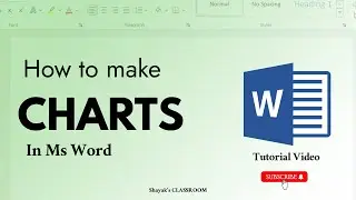 How to Make Charts in MS Word || MS Word for Beginners