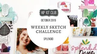Hip Kit Club - Scrapbooking Process - October 2019