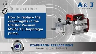 AJVS Pfeiffer Vacuum MVP-015 Diaphragm Replacement Tutorial