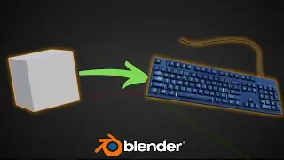 Create a Keyboard in Blender in 1 Minute