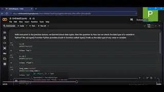 How to Check Data Types in Python | type() Function Explained | Python for Beginners KnowingDataType