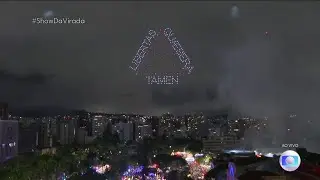 Reveillon 2024 - Belo Horizonte - Show de Drones - Praça da Liberdade - Globo Minas