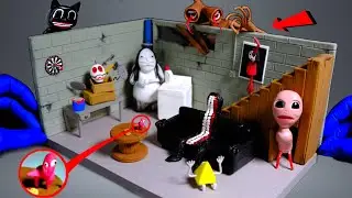 I made Trevor Henderson's Monsters Basement out of clay and it's terrifying.