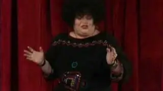 Fat woman speaks her mind at a strip Club