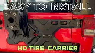 Smittybilt HD Tire Carrier - Easy Installation #jeep #smittybilt