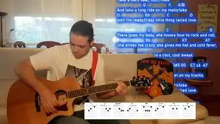 CRAZY LITTLE THING CALLED LOVE  -  COVER WITH CHORDS - QUEEN