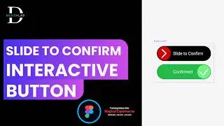 How to Make Slide to Confirm Interactive Button in Figma | Odia Tutorial