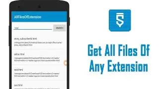 How to get all files of any extension in a list - Sketchware