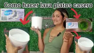 como hacer lava platos casero