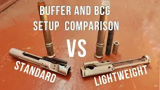 AR15 Buffer and BCG weight setup comparison