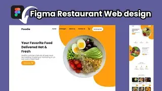 Restaurant Web Design Using Figma Tutorial in Hindi