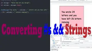 JAVASCRIPT TUTORIALS - CONVERTING STRINGS AND NUMBERS #10