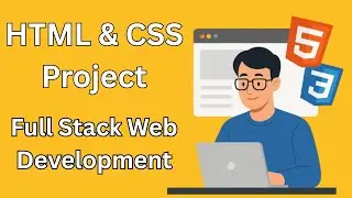 Create a Beautiful Website Using HTML & CSS | Full Stack Web Development (Project-1)