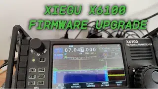 How to update the firmware on a XIEGU X6100 transceiver