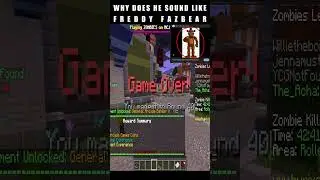 My Friend sounds like Freddy Fazbear 💀#shorts #fnaf #hypixel