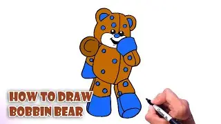 How to Draw Bobbin Bear | Threads Everland step by step
