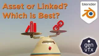 Using Assets or Linked Files in Blender?  Which is better?  We find out!