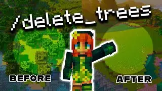 The EASIEST Way to Clear Trees in Minecraft