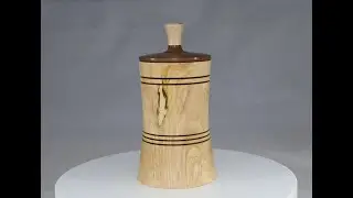 Woodturning #37   Lidded Box Spalted Maple