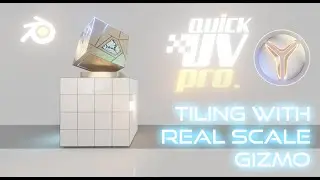 Quick Uv Pro - Blender - Tiling with Real Scale Gizmo