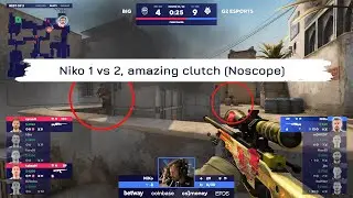 Niko 1 vs 2, amazing clutch (Noscope) | Blast