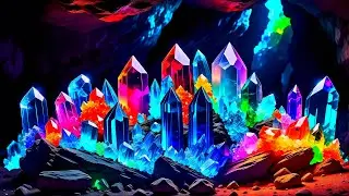 Magic Crystals - Copyright Free Background Video TV Screensaver
