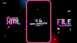DAM RAKHTA HOON😈🔥 ATTITUDE XML FILE🥵NEW TREND XML FILE⚡😎New trending hindi xml for alight motion