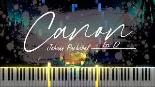 Canon in D |Piano |Tutorial |Synthesia | Visualization | Piano Particles | @Huesic @Synthesia @Piano