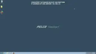 Creating a Database Backup on VideoXpert
