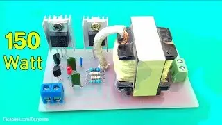 How to make inverter 12V To 220V From ATX Power Supply | 150 Watt