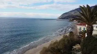 Beautiful winter day in Aegean sea