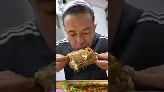 Lamb spine mukbang