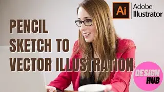 How to make Pencil Sketch to vector illustrations beginner tutorial 2022