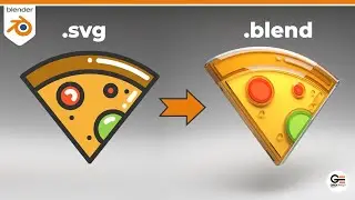 Rendering 2D Icons as 3D Objects in Blender