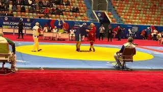 Ракобати Хайрулло Назриев (ТЧК) бо Полатев Игор (РУС) дар Чемпионати Чахон оид ба Самбо 25.10.2024
