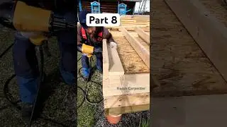 How to Quickly Assemble the Wall of a Frame House Using a Nail Gun