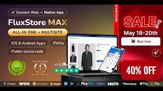 FluxStore MAX multisite app⚡️Unlimited domains in a single app (Flutter E-Commerce App)