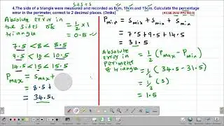 MATH: FORM3: APPROXIMATIONS AND ERRORS: LESSON 4