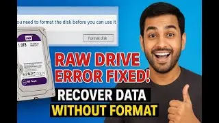 How to Recover Data from RAW Drive Without Formatting | R-Studio Full Guide in Hindi