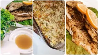 2 الوصفات مختلفة والأهم أنها صحية وصفة اليوم كراتان بالبطاطس غني بمذاق مختلف و سمك الميرلا بالأعشاب🐟