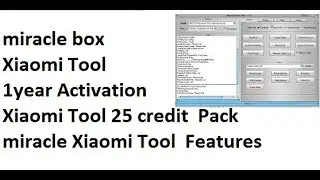 miracle Xiaomi tool future/&1 year Activation & 25 CREDIT PACK
