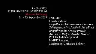 Corporeality. Empathy in the Artistic Process – An End in Itself or Artistic Means? (7)