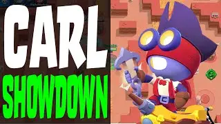 Carl in Solo Showdown *FLYING HOOK* - Brawl Stars